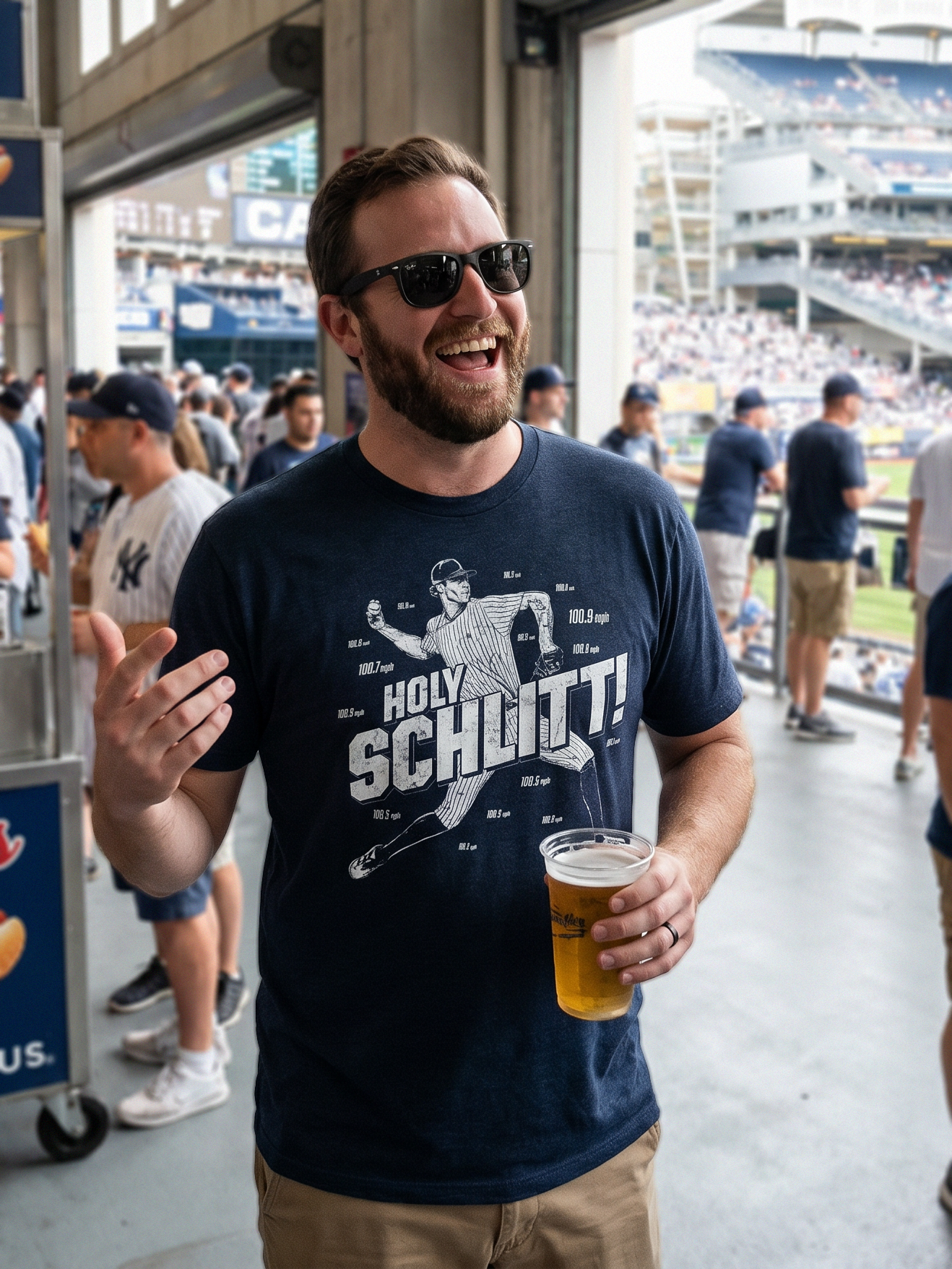 Holy Schlitt - Vintage Navy T-shirt