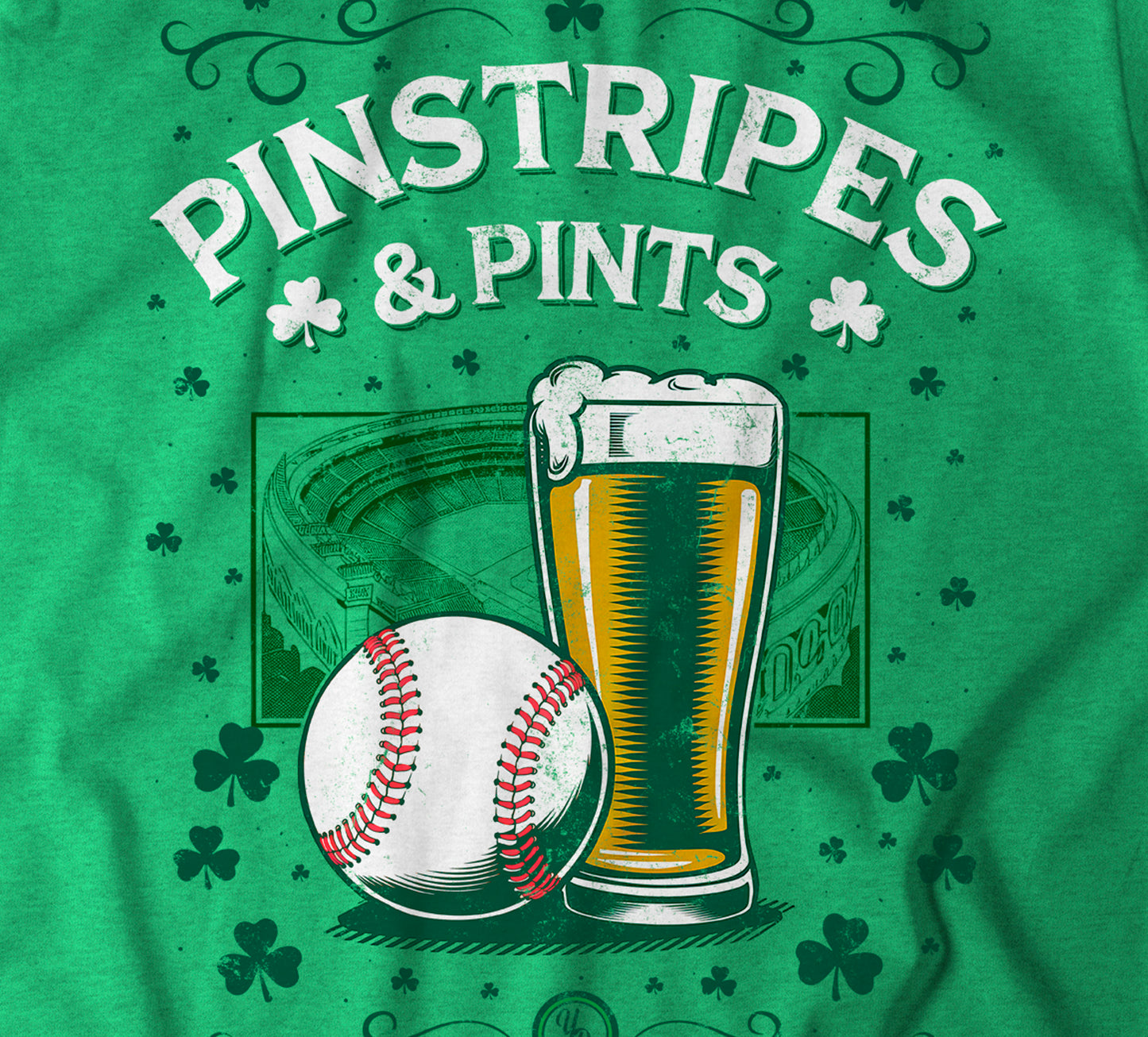 "Pinstripes & Pints" Vintage St Patrick's Day T-shirt