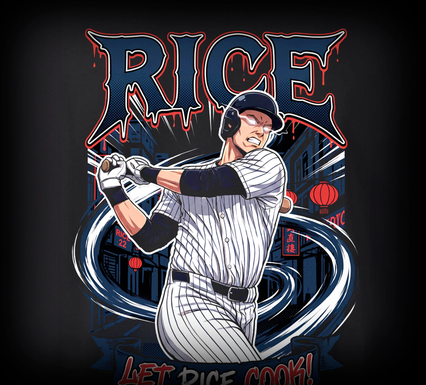 Let Rice Cook - Heavyweight Black T-shirt