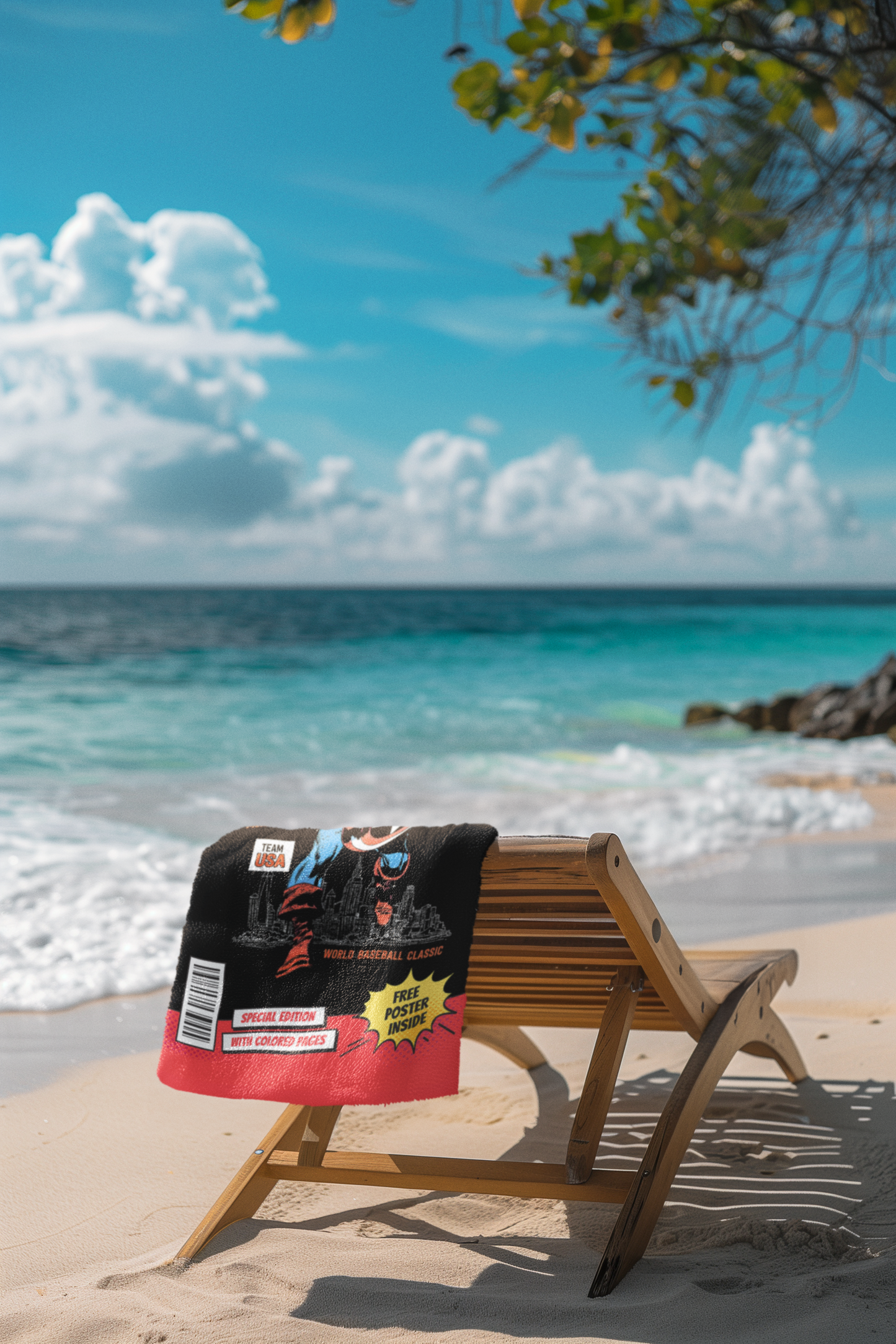 Captain America - Judge – Team USA Comic Cover Beach Towel