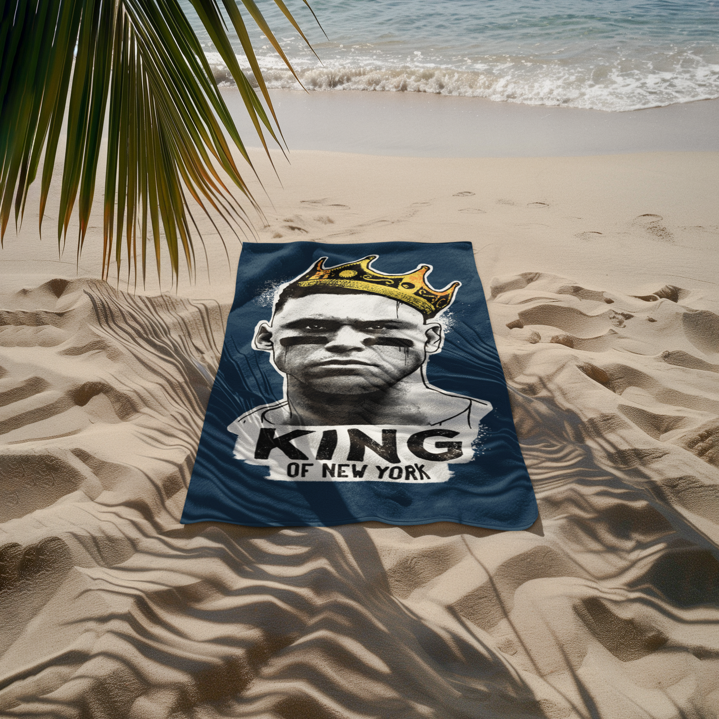 King of New York - Judge - Street Art Beach Towel