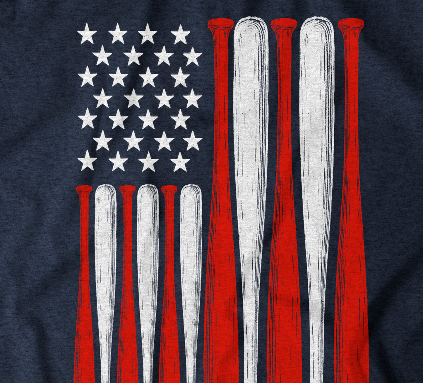 "Let Freedom Swing" Vintage Navy Baseball Flag T-shirt