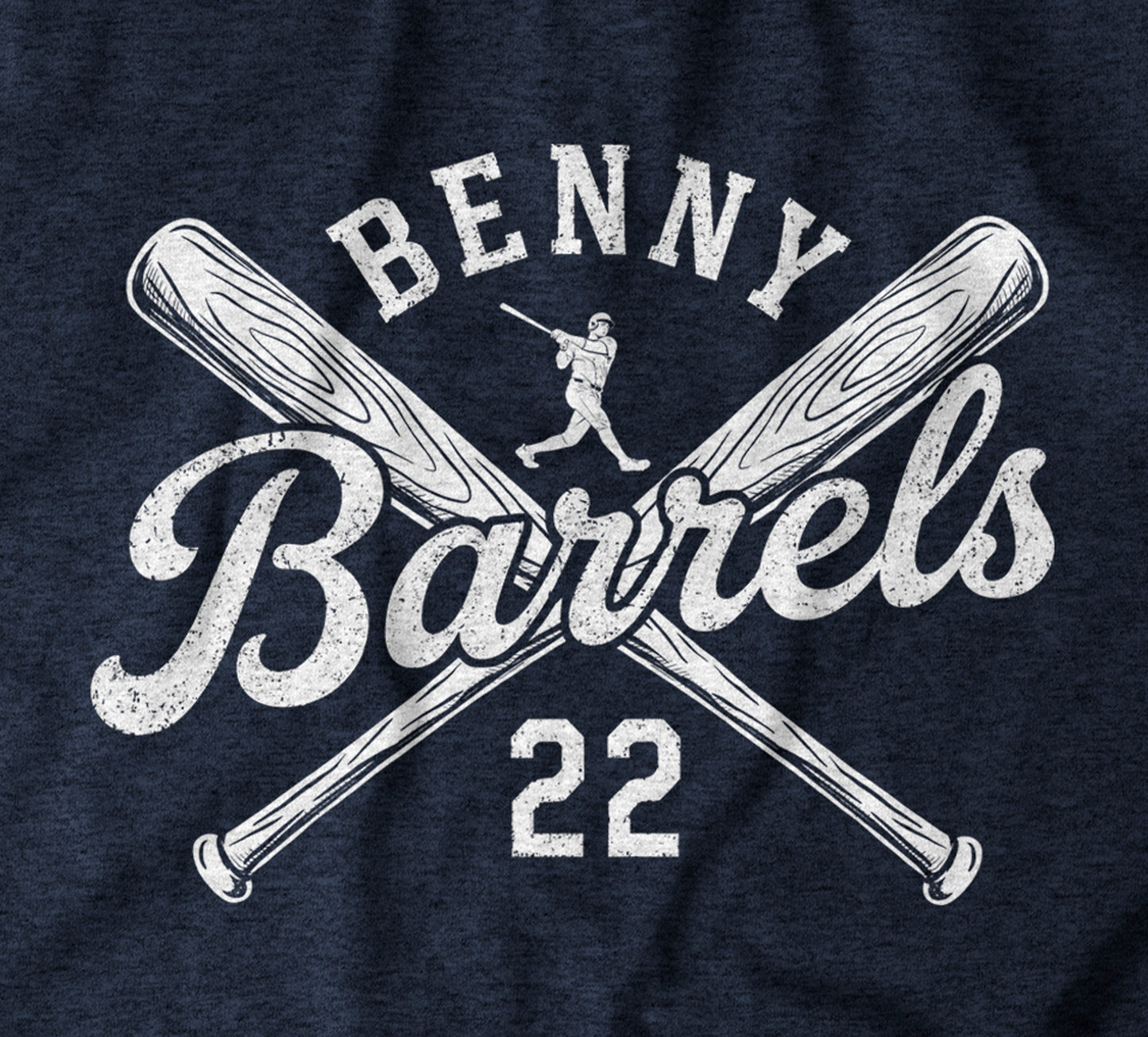 Benny Barrels - Vintage Navy T-shirt