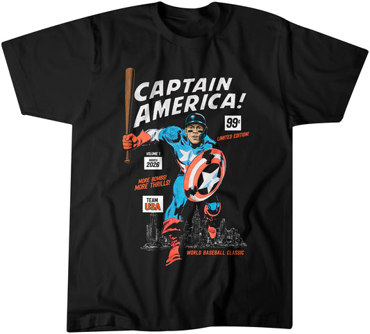 "Captain America Limited Edition" Vintage Black T-shirt