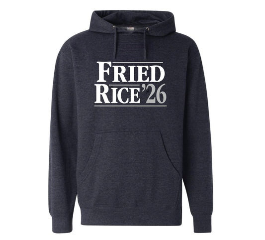 "Fried/Rice ’26" Vintage Navy Hoodie