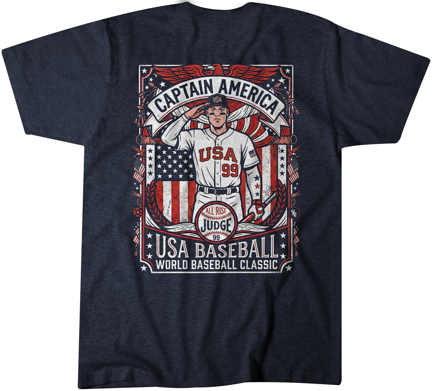 "Judge Captain USA T-Shirt" Vintage Navy T-shirt