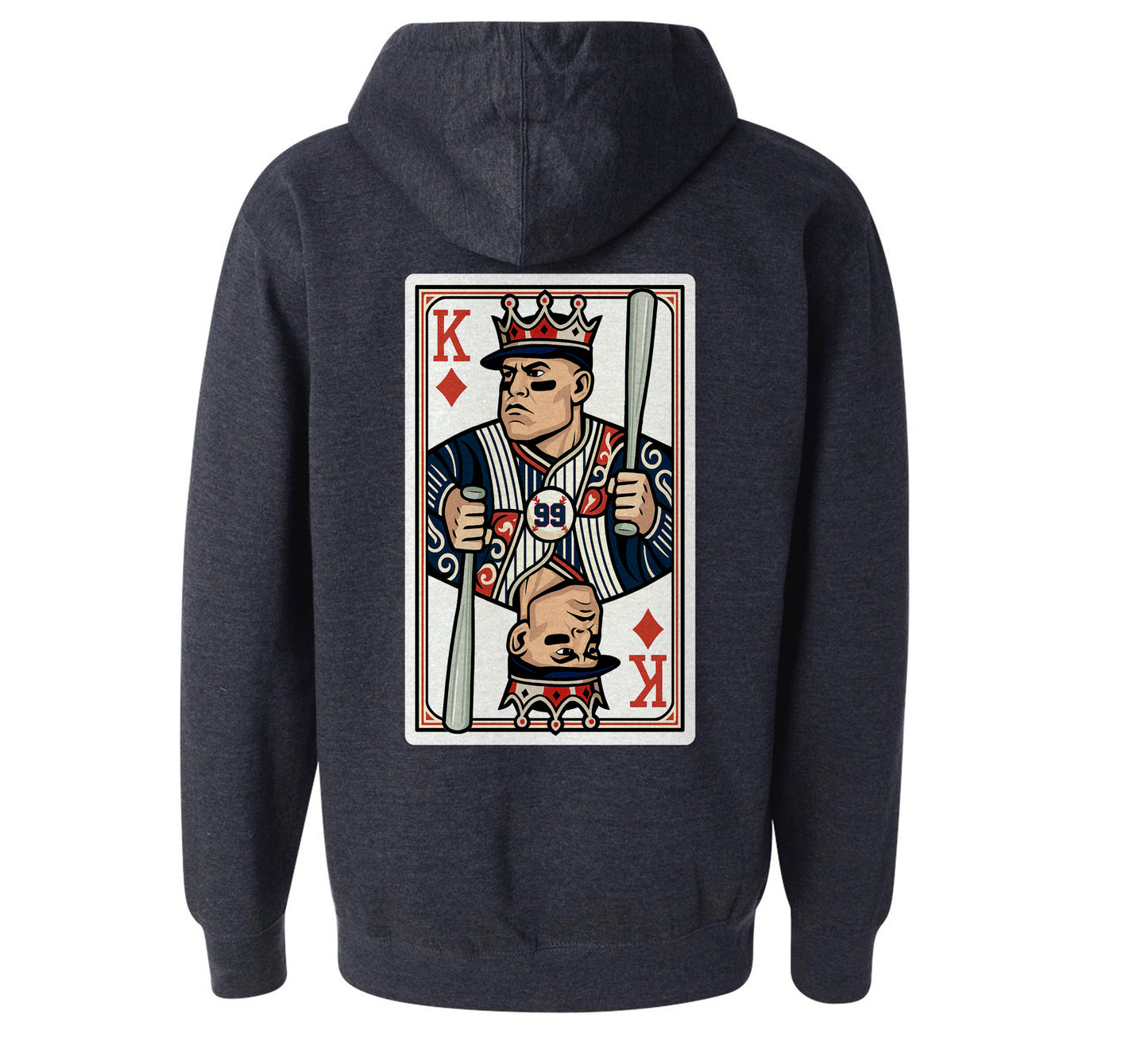 "Diamind King" Vintage Navy Hoodie