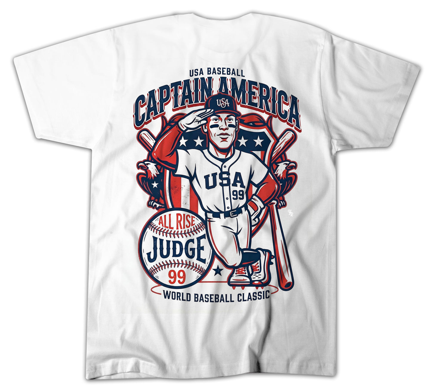 "Judge Captain USA T-Shirt" White T-shirt