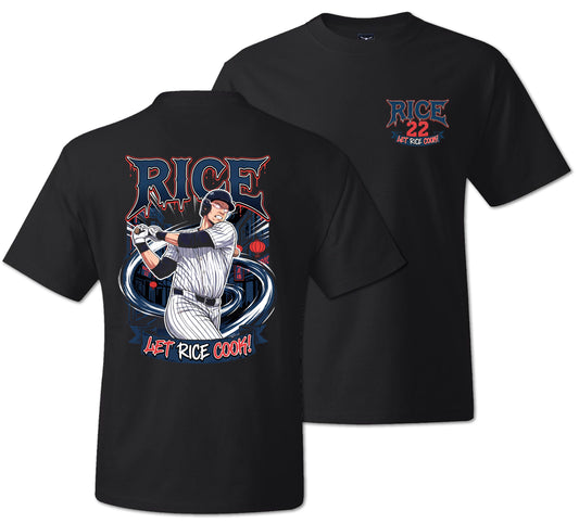 Let Rice Cook - Heavyweight Black T-shirt