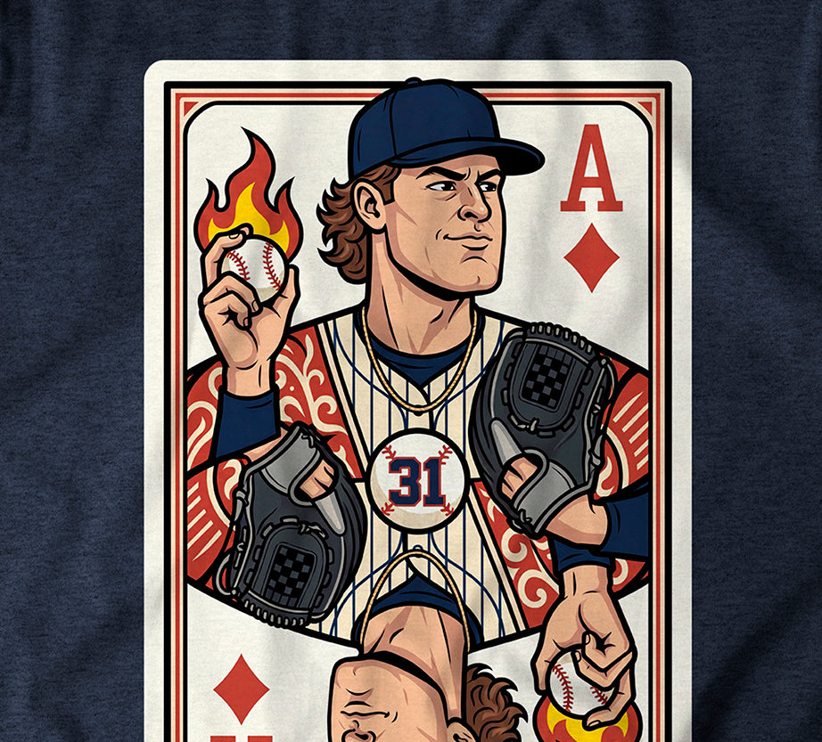 "Diamind Ace" Vintage Navy Hoodie