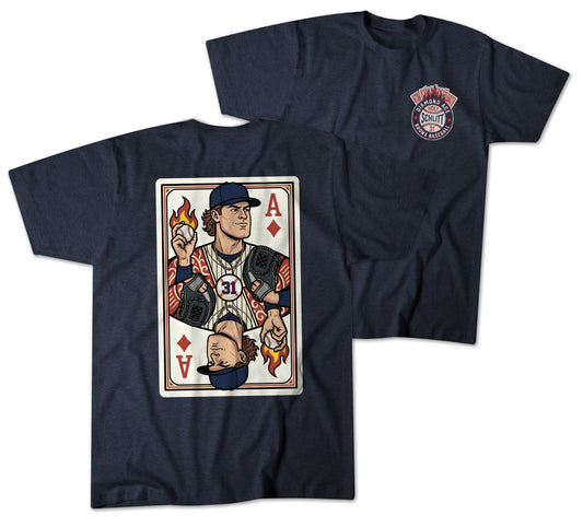 "Diamond Ace" Vintage Navy T-shirt