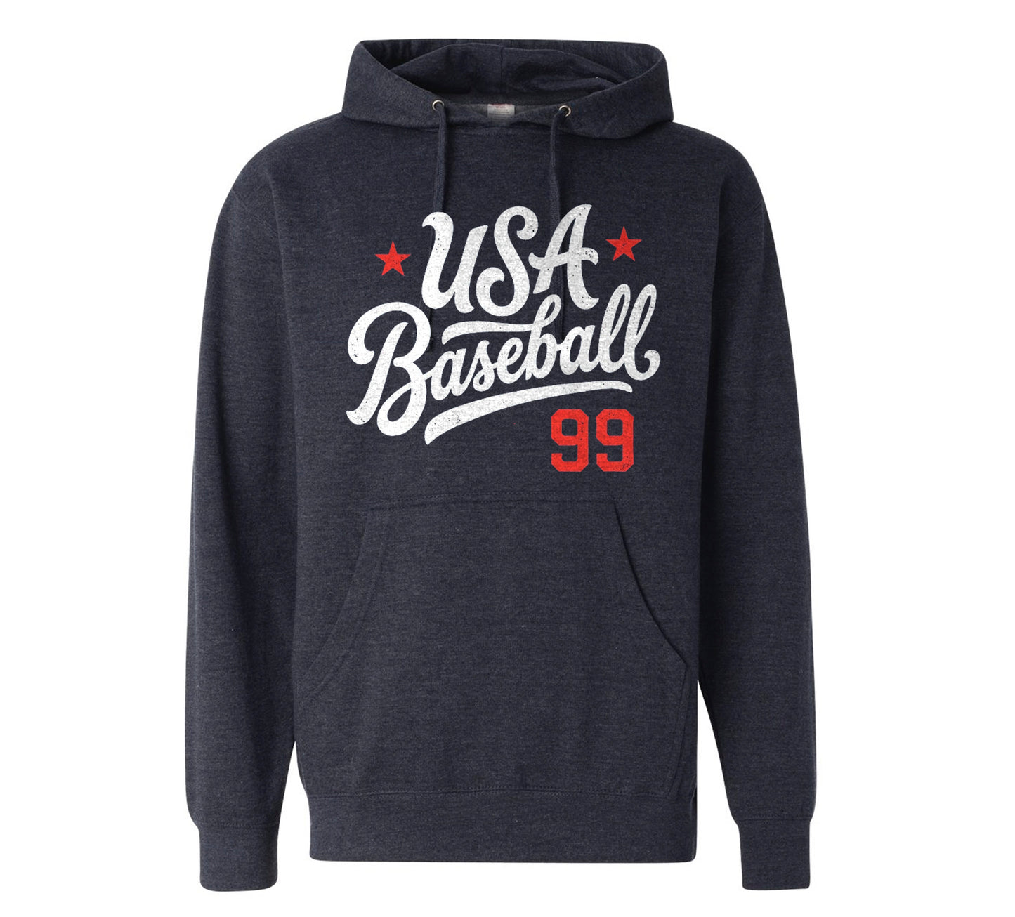 "USA Baseball 99" Vintage Navy Hoodie