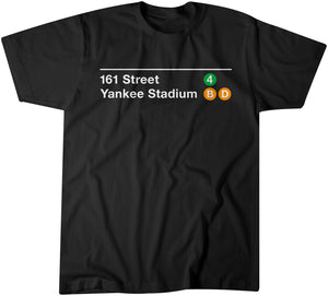 "NYY Subway" Black T-shirt